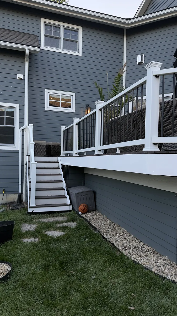 New composite railings and staircase